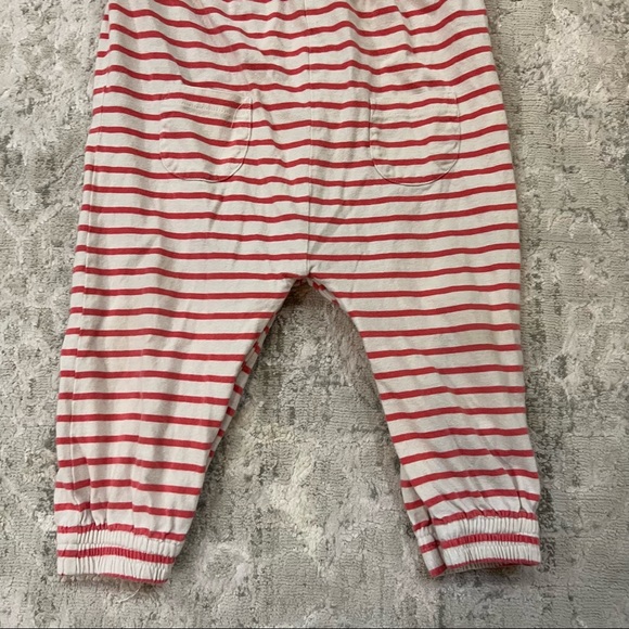 🐰 Boden | Red & white striped bunny overalls - Picture 3 of 8